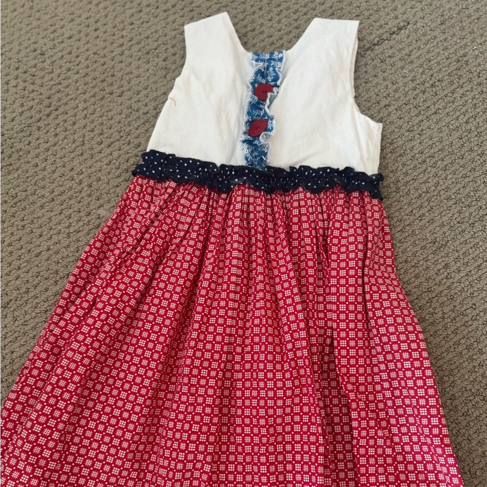 Persnickety red white blue dress 4th of July size 10